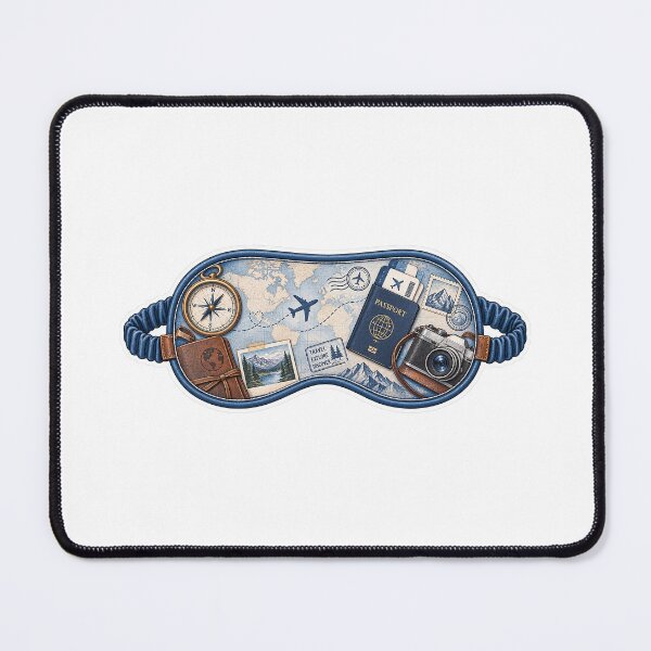 Item preview, Blue travel mask designed and sold by GridiStudio.