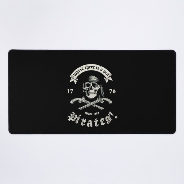 Item preview, Traditional Pirate Skull Crossed Flintlock Pistols Crest designed and sold by GittaOtt.