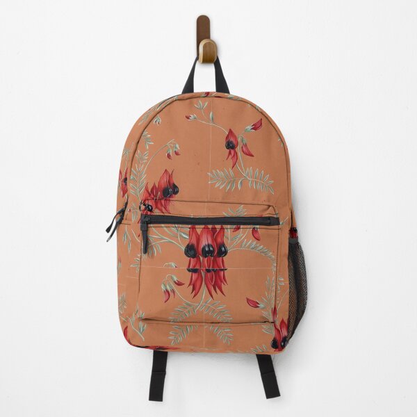 Item preview, Australian Sturt's Desert Pea Terracotta Seamless Pattern designed and sold by Studio BC.