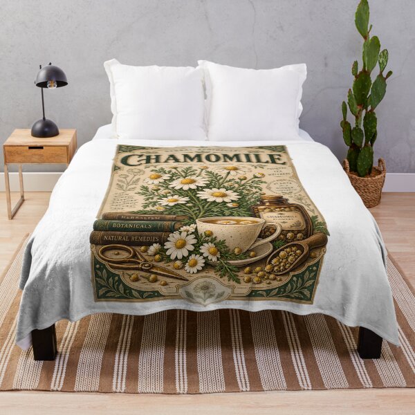 Item preview, Vintage Chamomile Botanical Apothecary designed and sold by MysticCanvasAi.