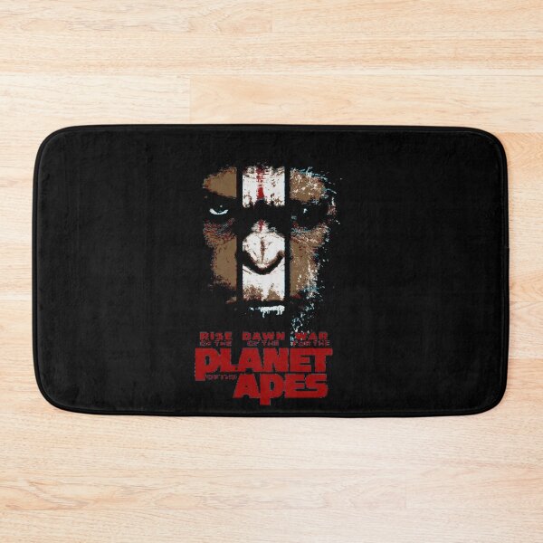Item preview, Grungy Sci-Fi Primate Warrior Red Silhouette Poster designed and sold by GittaOtt.