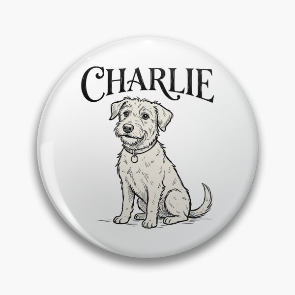 Item preview, Charlie Terrier Dog Sketch for Wirehaired Pup Parents and Rescue Dog Lovers designed and sold by raedattia.