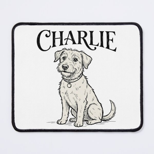 Item preview, Charlie Terrier Dog Sketch for Wirehaired Pup Parents and Rescue Dog Lovers designed and sold by raedattia.