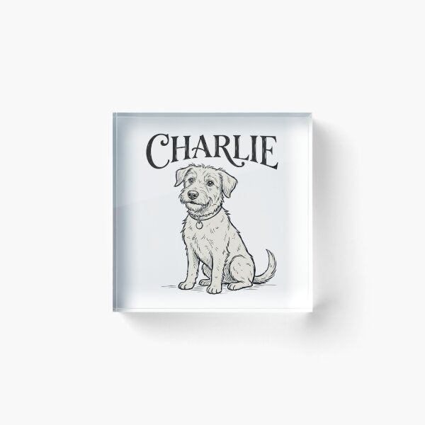 Item preview, Charlie Terrier Dog Sketch for Wirehaired Pup Parents and Rescue Dog Lovers designed and sold by raedattia.