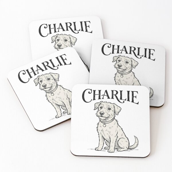 Item preview, Charlie Terrier Dog Sketch for Wirehaired Pup Parents and Rescue Dog Lovers designed and sold by raedattia.