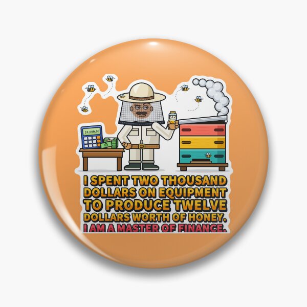 Item preview, Master Of Finance Beekeeper Funny Honey Farming Economics T-Shirt designed and sold by TribeGlyph.