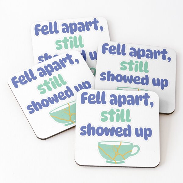 Item preview, Fell Apart Still Showed Up Pastel Sticker designed and sold by MindfulMischief.