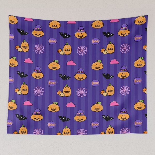 Item preview, Cute Halloween Pattern (Purple) designed and sold by salposi.