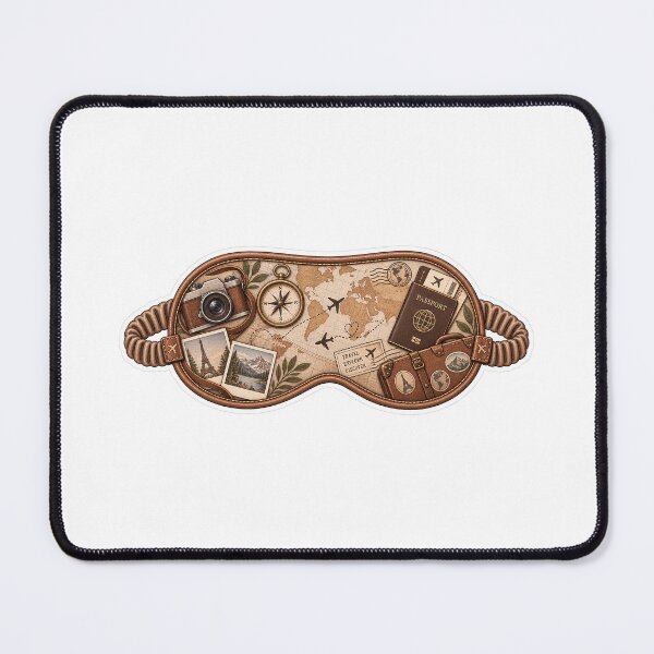 Item preview, Brown travel mask designed and sold by GridiStudio.