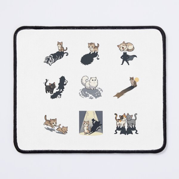 Item preview, Secret Identity Cat Tiger Shadow Fantasy Cute Meme Sticker Sheet designed and sold by mood-draftsman.