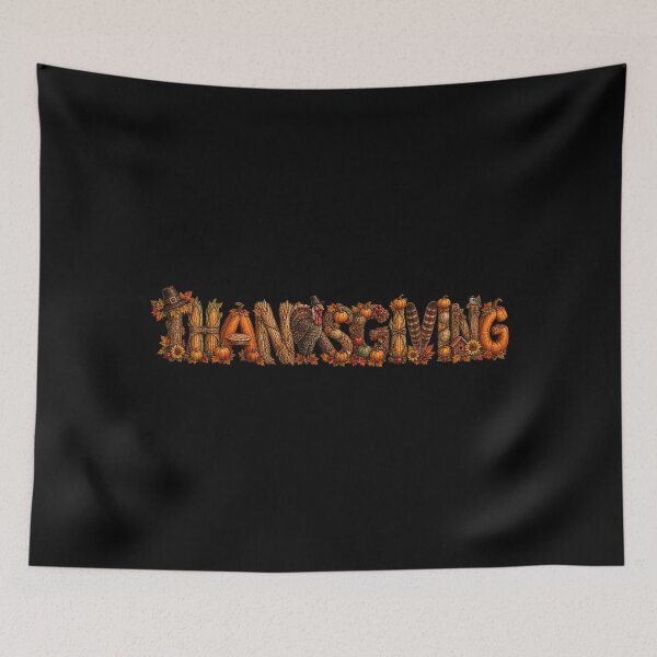 Item preview, Thanksgiving – Vintage Hand-Painted Holiday Lettering designed and sold by Scarlett-Goods.