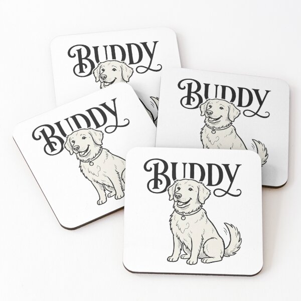 Item preview, Buddy Golden Retriever Dog Sketch for Proud Buddy Pet Parents and Dog Lovers designed and sold by raedattia.
