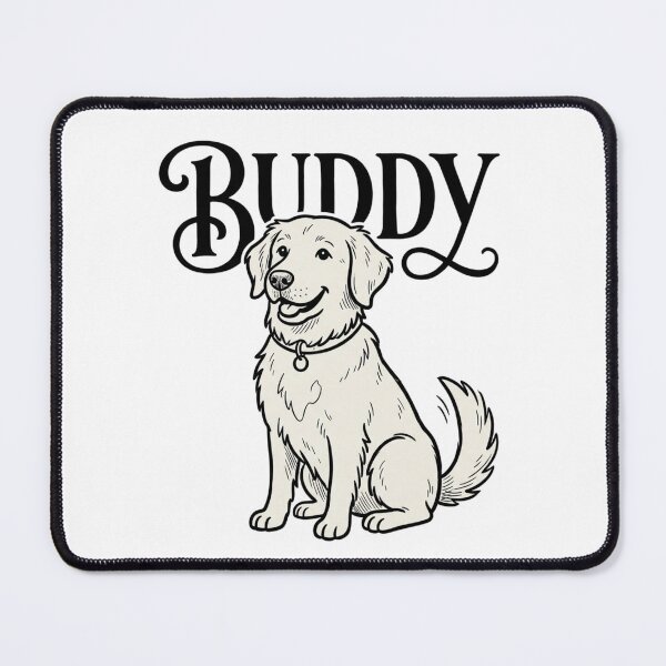 Item preview, Buddy Golden Retriever Dog Sketch for Proud Buddy Pet Parents and Dog Lovers designed and sold by raedattia.