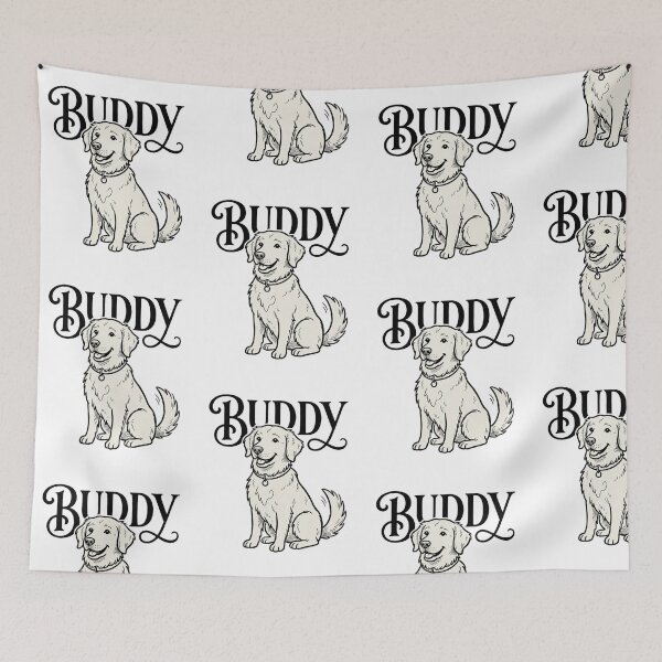 Item preview, Buddy Golden Retriever Dog Sketch for Proud Buddy Pet Parents and Dog Lovers designed and sold by raedattia.