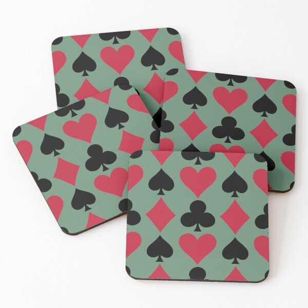 Item preview, Large Card suits - Playing Card Suits Pattern Red Black Hearts Spades Diamonds designed and sold by DColourMuse.