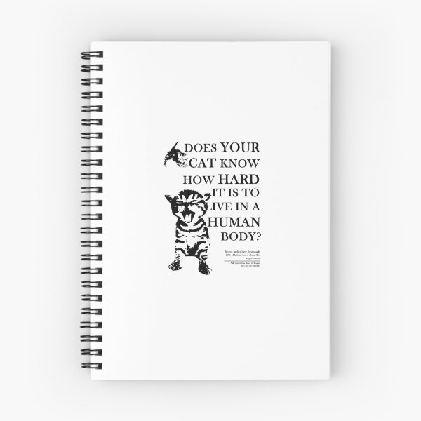 Item preview, DOES YOUR CAT KNOW HOW HARD IT IS TO LIVE IN A HUMAN BODY? designed and sold by WaltzOnVenus.