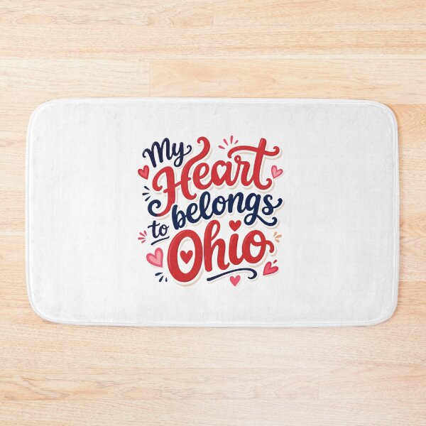 Item preview, My Heart Belongs to Ohio - Cute Souvenir Travelers Gift for Men Women & Kids  designed and sold by Mozaic Clothes.