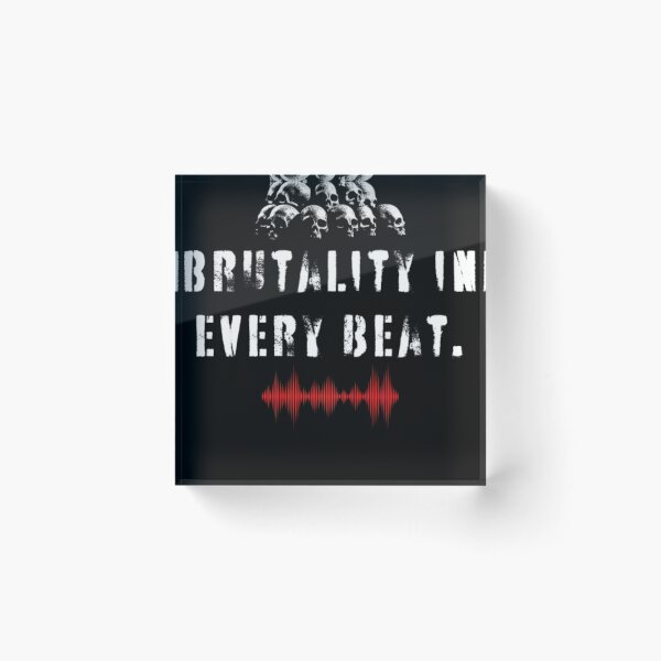 Item preview, Brutality In Every Beat - Death Metal Art designed and sold by EmmaLvCreations.