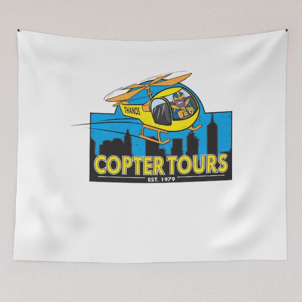 Item preview, Thanoscopter Copter Tours Thanos Meme designed and sold by noahbrad.