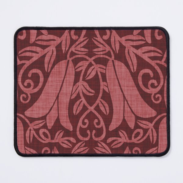 Item preview, Moody dark warm pink Copihue bell flower vine Chile designed and sold by FrancesPoff.