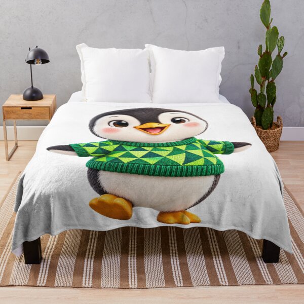 Item preview, Cute Penguin in a Green Jumper designed and sold by Sillytoe.