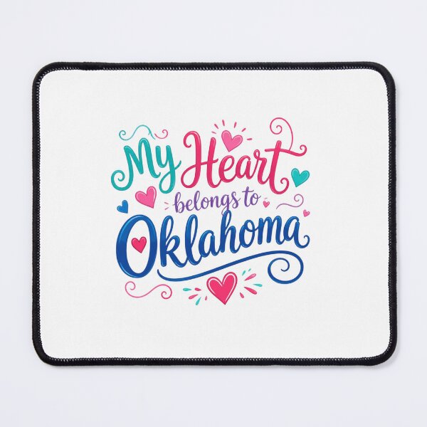 Item preview, My Heart Belongs to Oklahoma - Cute Souvenir Travelers Gift for Men Women & Kids designed and sold by Mozaic Clothes.