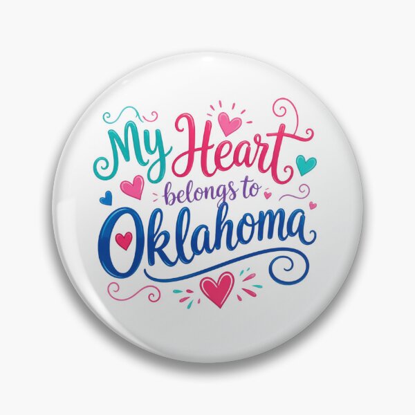 Item preview, My Heart Belongs to Oklahoma - Cute Souvenir Travelers Gift for Men Women & Kids  designed and sold by Mozaic Clothes.