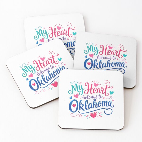 Item preview, My Heart Belongs to Oklahoma - Cute Souvenir Travelers Gift for Men Women & Kids  designed and sold by Mozaic Clothes.