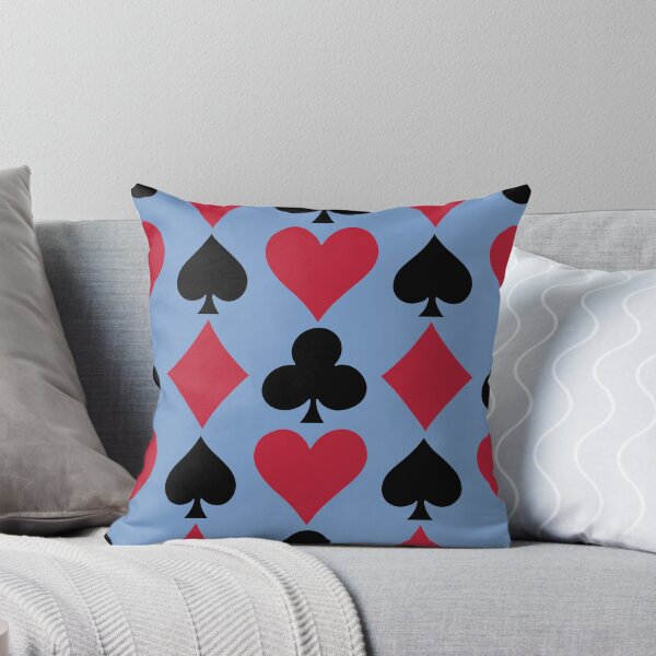 Item preview, Large Card suits - Playing Card Suits Pattern Red Black Hearts Spades Diamonds designed and sold by DColourMuse.
