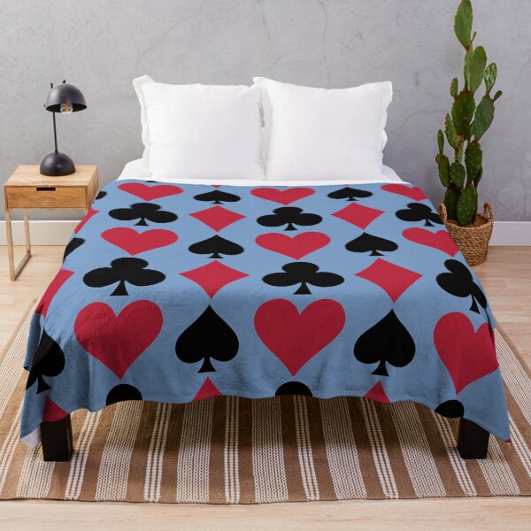 Item preview, Large Card suits - Playing Card Suits Pattern Red Black Hearts Spades Diamonds designed and sold by DColourMuse.