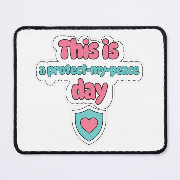 Item preview, Protect My Peace Day Pastel Sticker designed and sold by MindfulMischief.