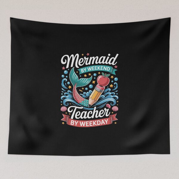 Item preview, MERMAID BY WEEKEND TEACHER BY WEEKDAY designed and sold by jkrphoto.