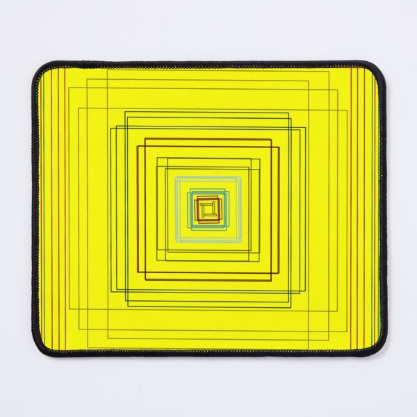 Item preview, Yellow nested squares geometric artwork designed and sold by Bywithrose instant studio.