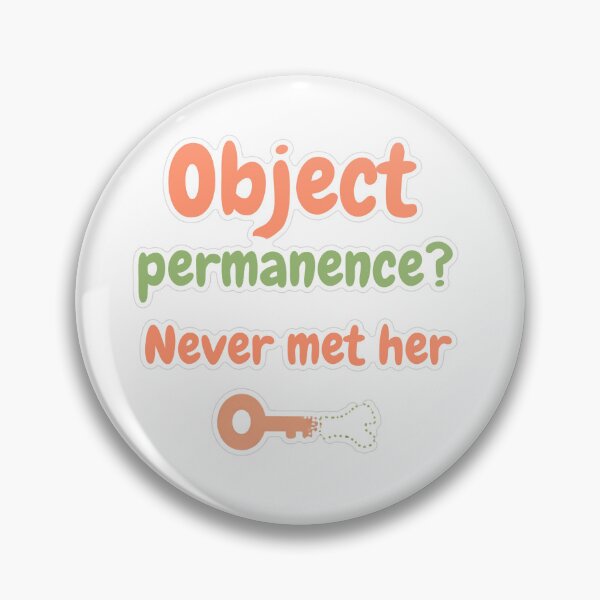 Item preview, Object Permanence Never Met Her Pastel Sticker designed and sold by MindfulMischief.