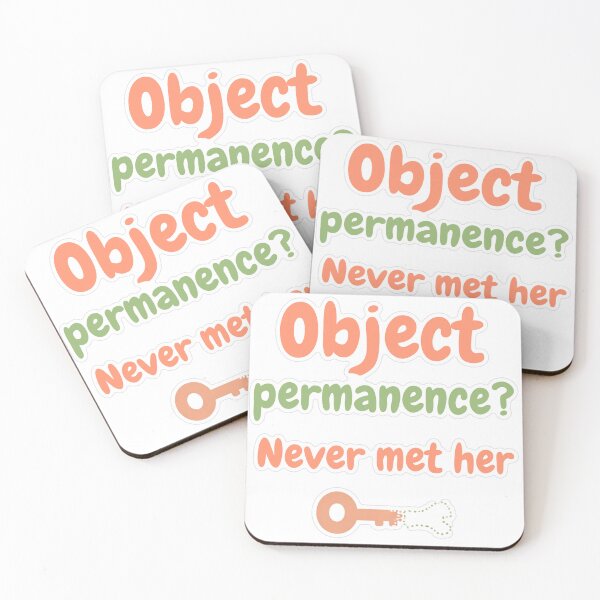 Item preview, Object Permanence Never Met Her Pastel Sticker designed and sold by MindfulMischief.