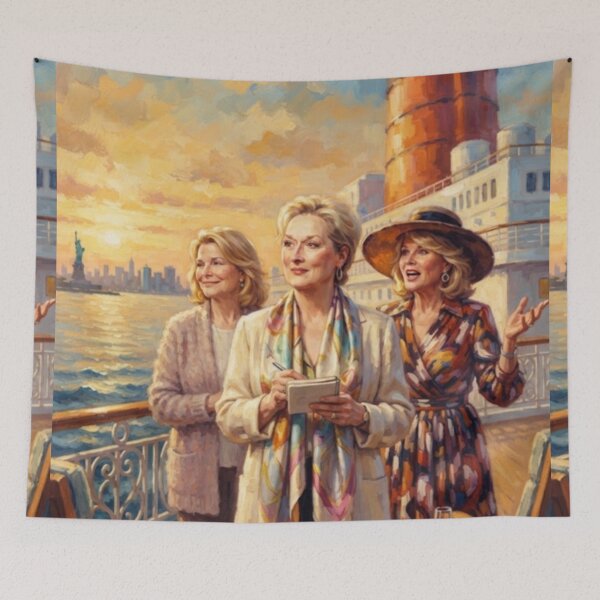 Item preview, Let Them All Talk Ocean Cruise Fine Art Tribute designed and sold by Art's Diner.