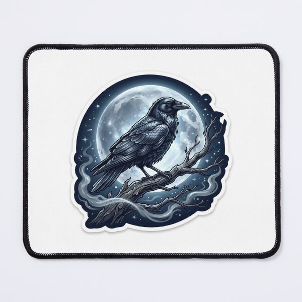Item preview, The Messenger of Midnight — Gothic Crow Halloween designed and sold by AbbasSaqib.