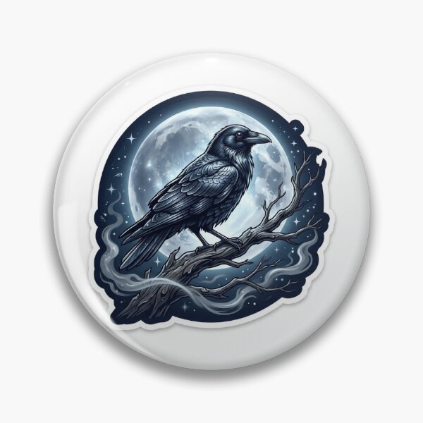 Item preview, The Messenger of Midnight — Gothic Crow Halloween designed and sold by AbbasSaqib.