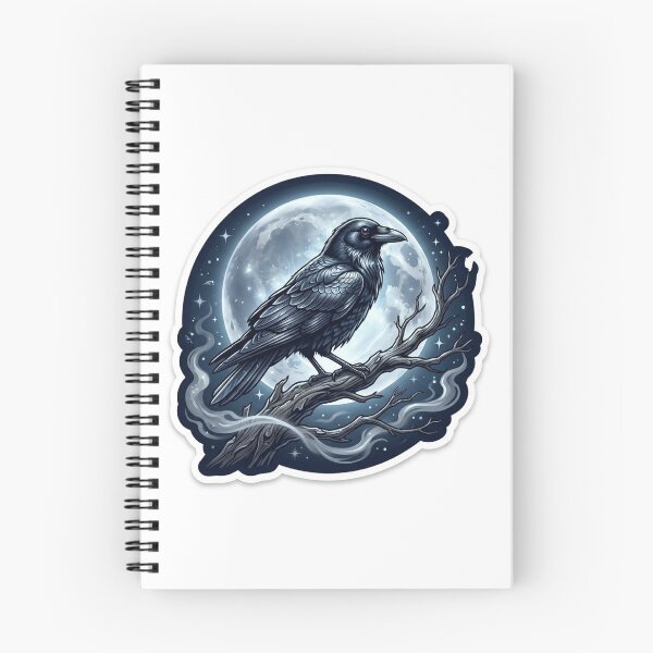 Item preview, The Messenger of Midnight — Gothic Crow Halloween designed and sold by AbbasSaqib.