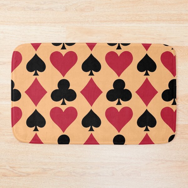 Item preview, Large Card suits - Playing Card Suits Pattern Red Black Hearts Spades Diamonds designed and sold by DColourMuse.