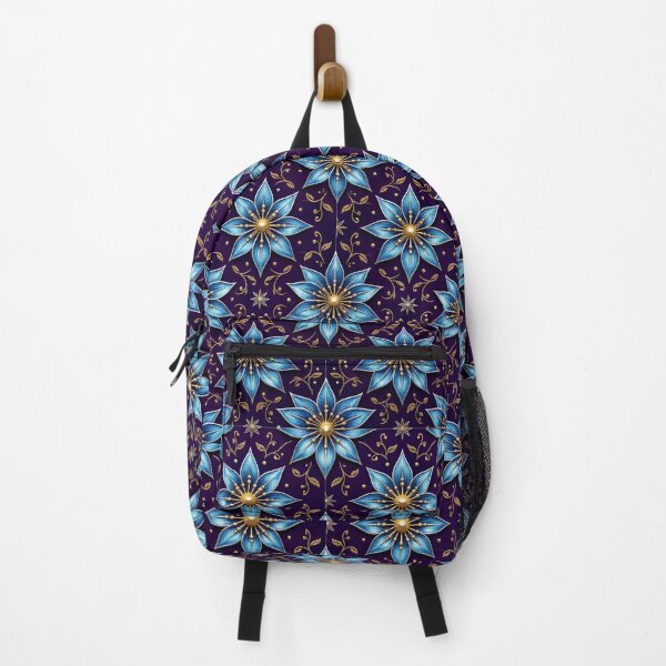 Item preview, Intricate Cobalt & Cerulean Starflower Kaleidoscope Pattern designed and sold by Studio BC.