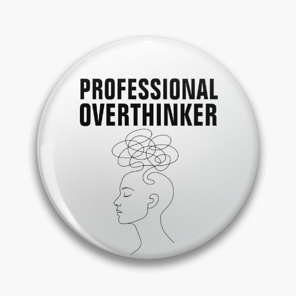 Item preview, Professional Overthinker Funny Line Art Design designed and sold by Art JSMY.
