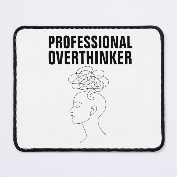 Item preview, Professional Overthinker Funny Line Art Design designed and sold by Art JSMY.