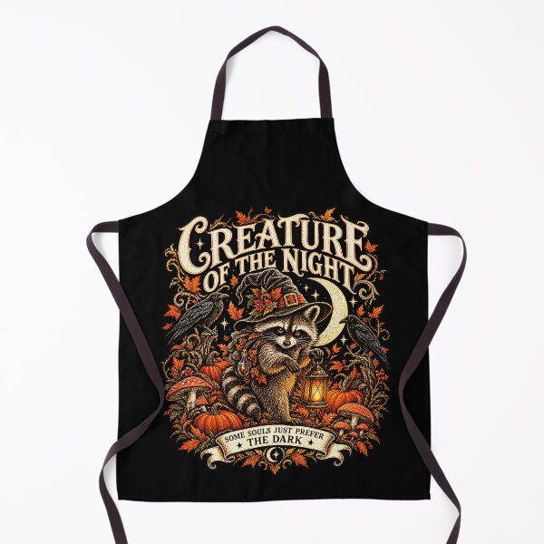 Item preview, Creature of the Night – Gothic Raccoon, Raven & Witch Hat Halloween Art designed and sold by TheInkRaven.