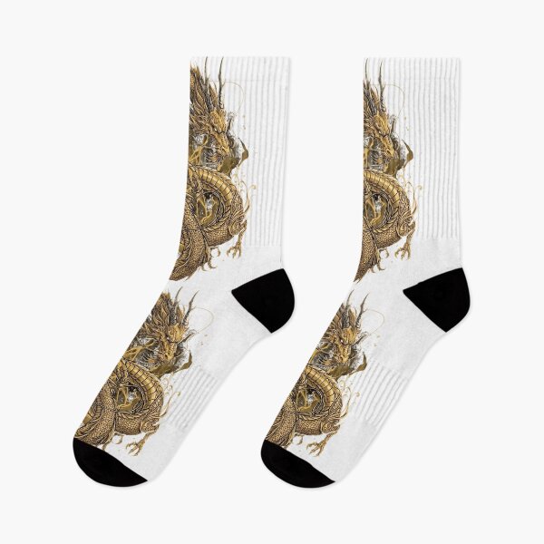 Item preview, Golden Dragon Headphone Girl – Anime Streetwear Art designed and sold by RON-FASHION.