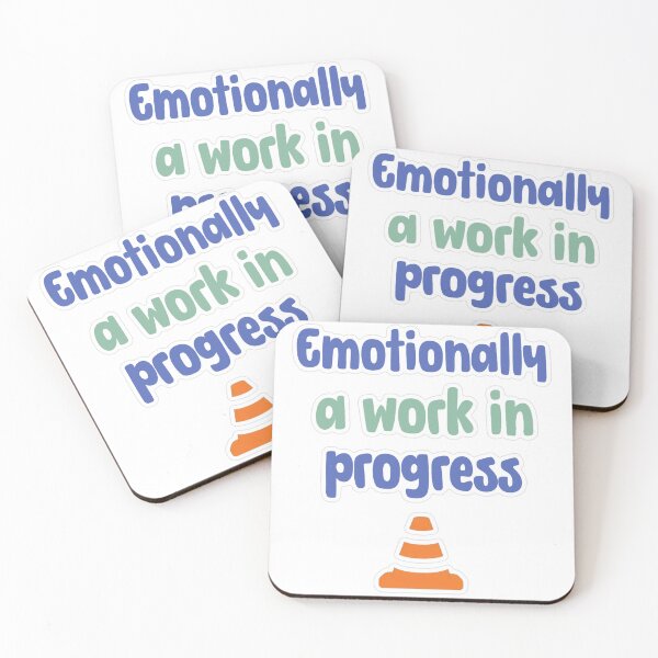 Item preview, Emotionally A Work In Progress Pastel Sticker designed and sold by MindfulMischief.