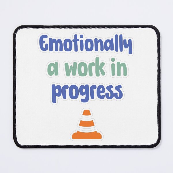 Item preview, Emotionally A Work In Progress Pastel Sticker designed and sold by MindfulMischief.
