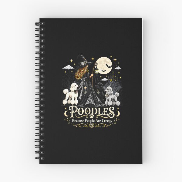 Item preview, Poodles Because People Are Creepy Halloween Witch Dog Lovers designed and sold by nryum.