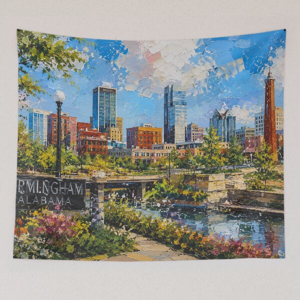 Item preview, Birmingham, Alabama Painting – Beautiful Place in the United States of America. designed and sold by GalleryKauffeld.