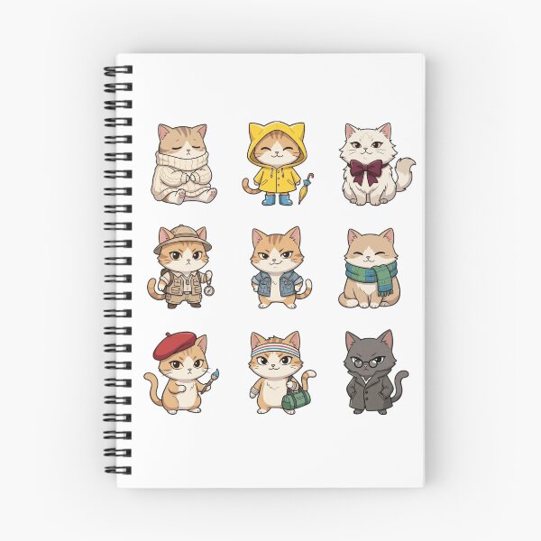 Item preview, Fashion Cat Outfit Raincoat Sweater Artist Cute Sticker Sheet    designed and sold by mood-draftsman.